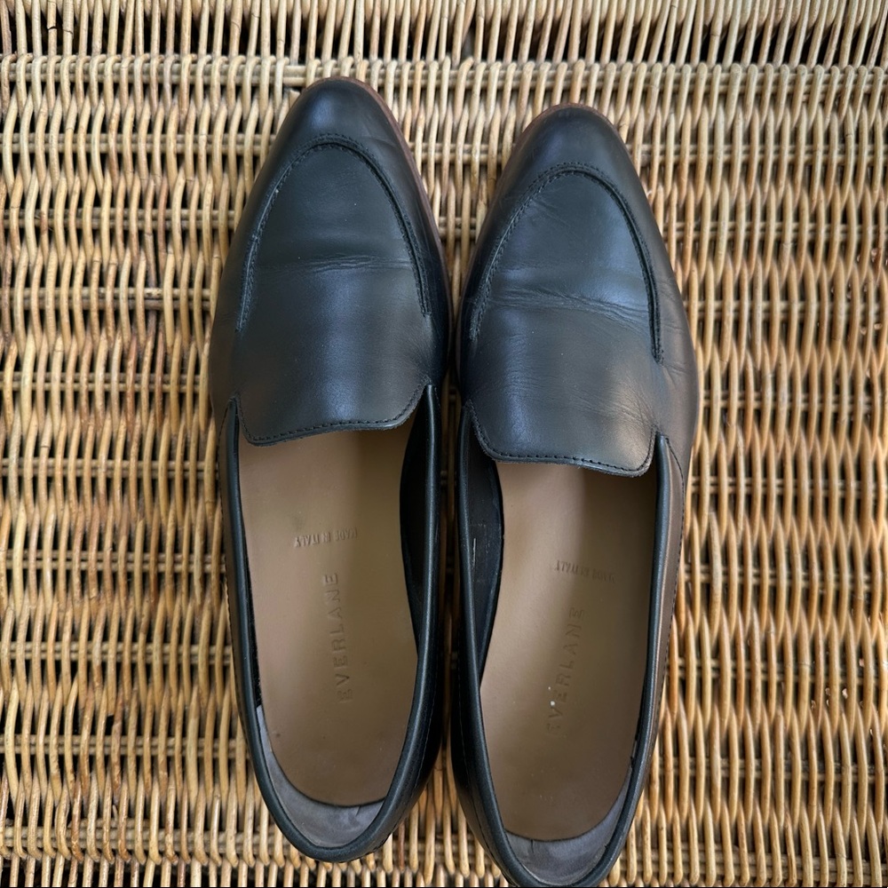 Everlane Black Leather Loafers
